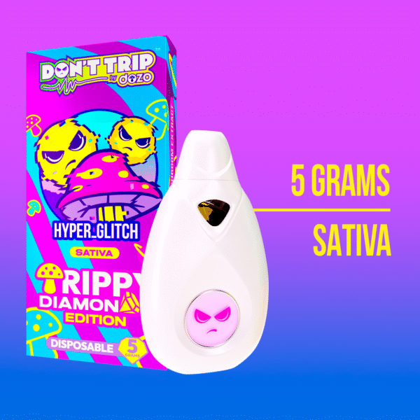 5g Trippy Diamonds Mushroom Vape | Hyper Glitch (Sativa)