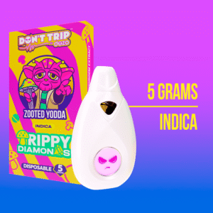 5g Trippy Dimonds Mushroom Vape: Zooted Yooda (Indica)